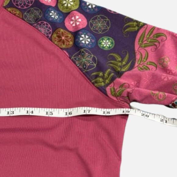 The North Face Rashguard Vapor Wick Printed Baselayer Floral Mosaic Sleeve SZ L - Picture 7 of 13